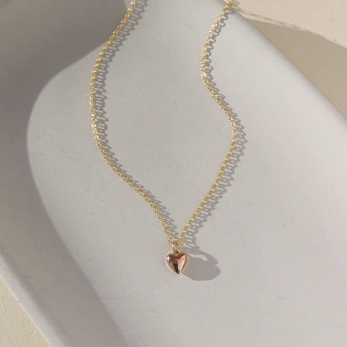 Gold Heart Necklace: Token