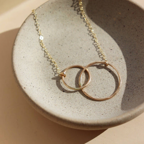 Unity Necklace in 14k Gold Fill or Sterling Silver : 18" / 14k Gold Fill