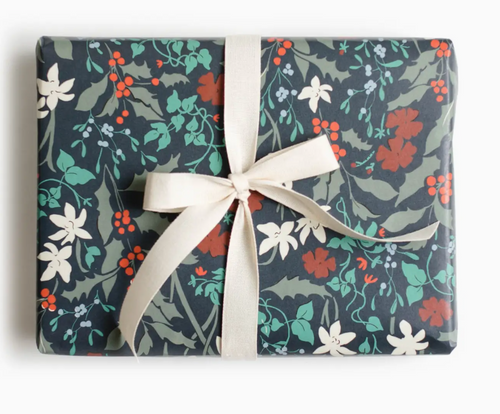 Mistletoe and Holly Gift Wrapping