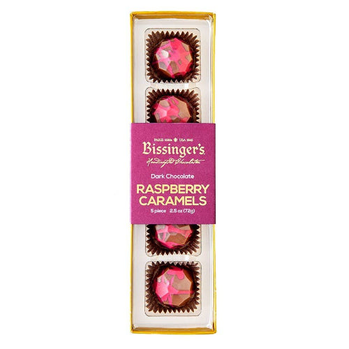 Bissinger's Dark Chocolate Raspberry Caramel Flight - 5 PC